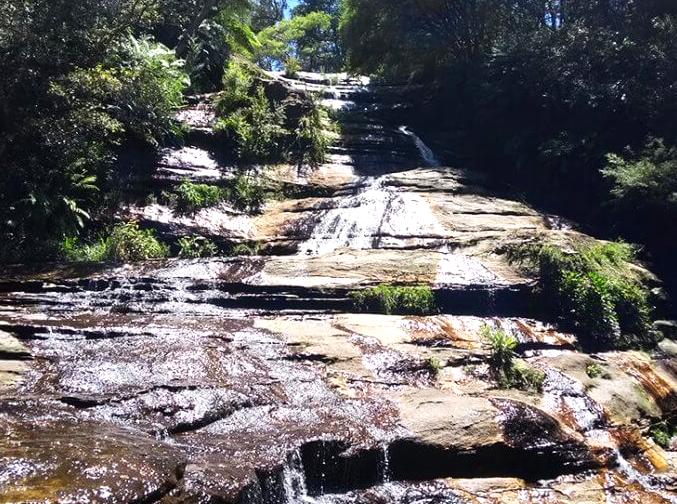 Explore the scenic beauty of Leura Cascades.