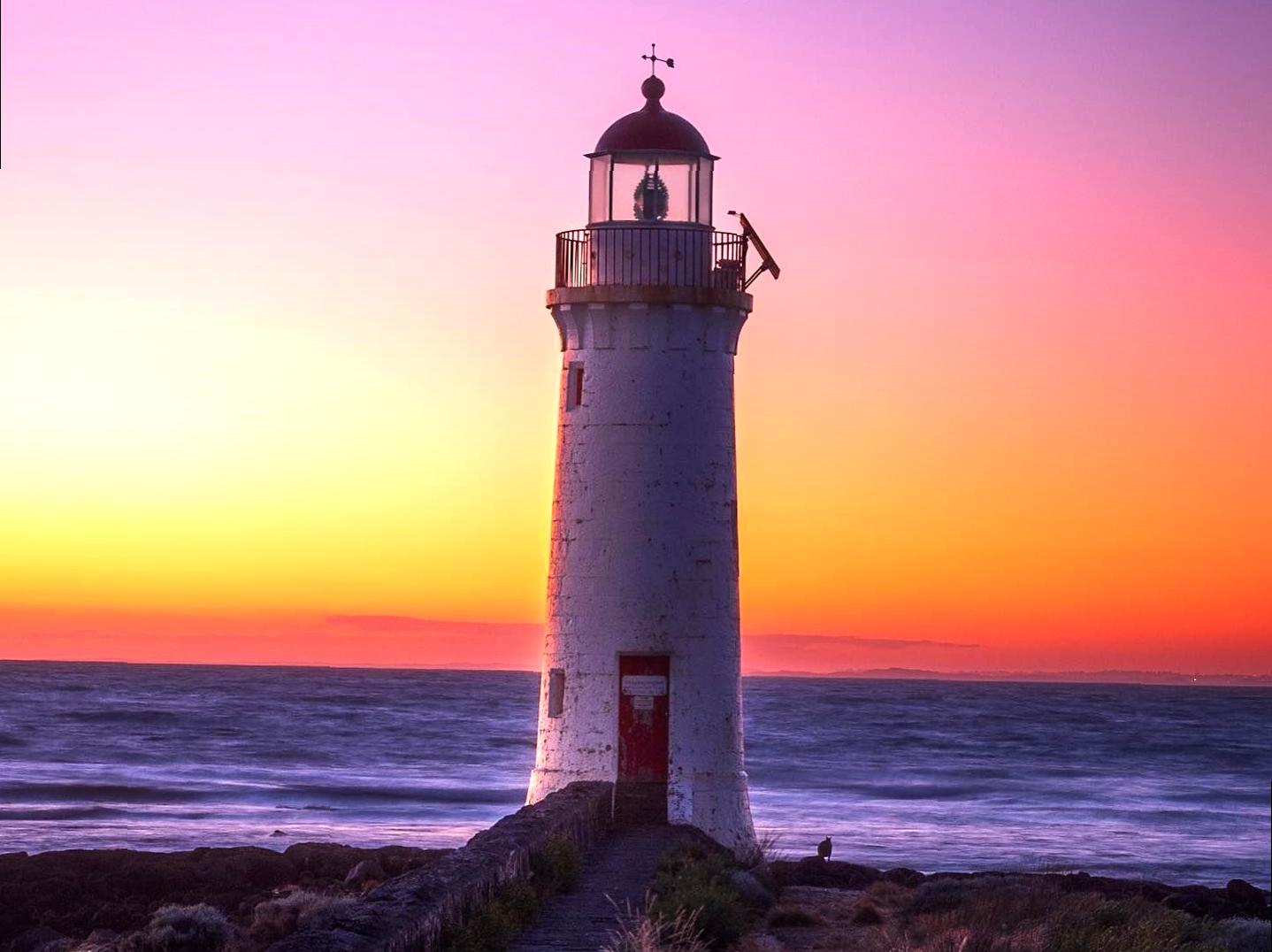 Coastal Lighthouse and Penguin Sanctuary on Griffiths Island