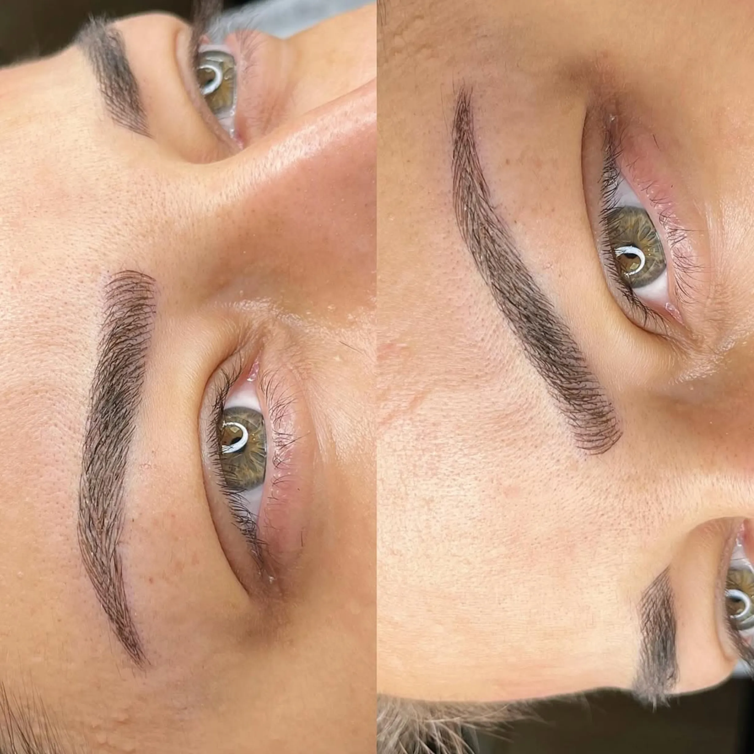 Microblading practice session